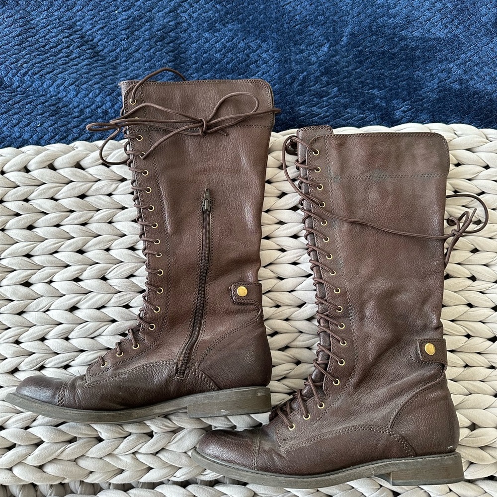 Lucky Brand Lace Up Tall Boots